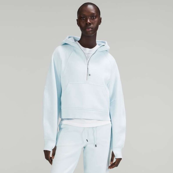 Lululemon Scuba Oversized Half-Zip Hoodie Powder Blue - Picture 14 of 14